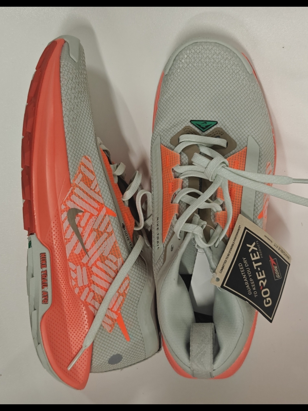 Nike Pegasus Trail 5 Gore-Tex Light Silver FQ0908-004 Women’s Size 9 - Picture 4 of 10
